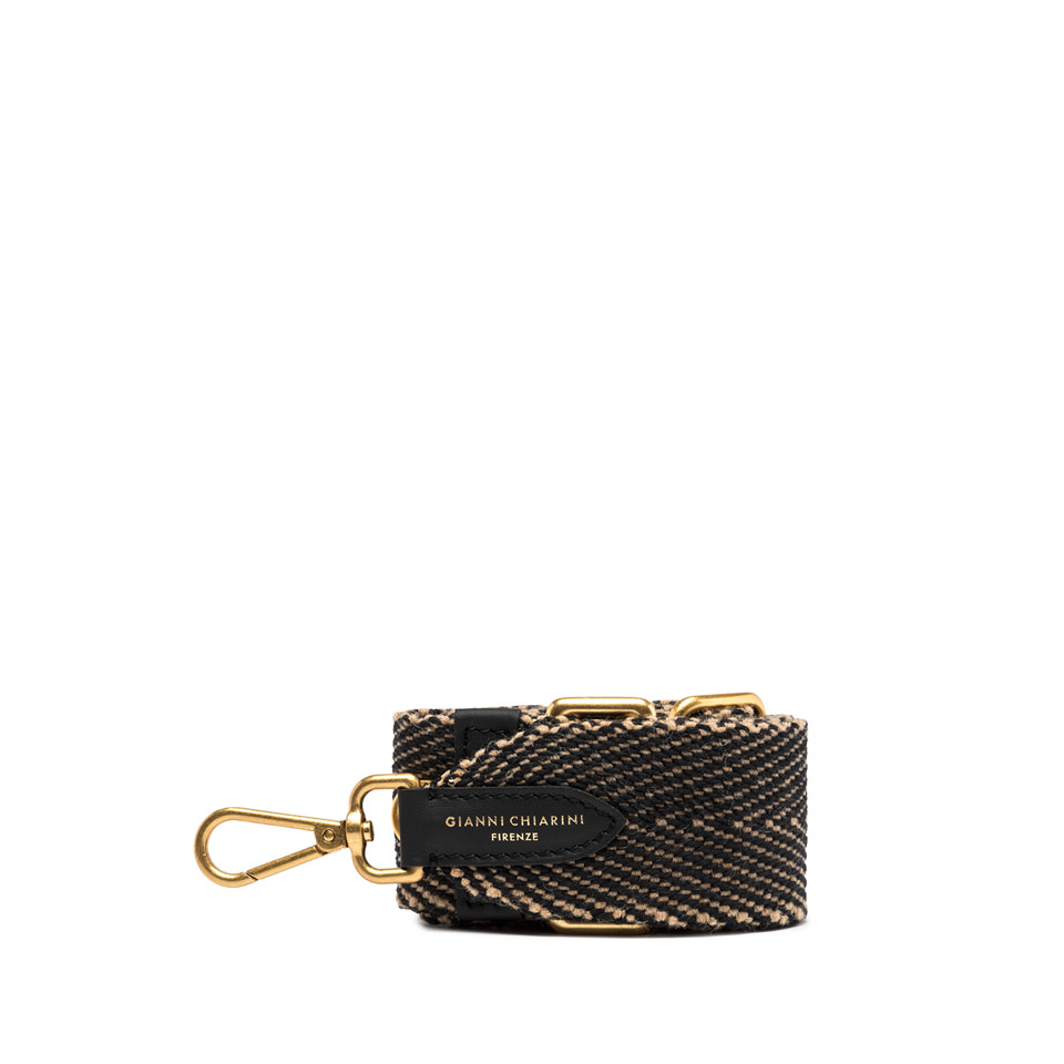 GIANNI CHIARINI: HERRINGBONE PRINT BAG STRAP