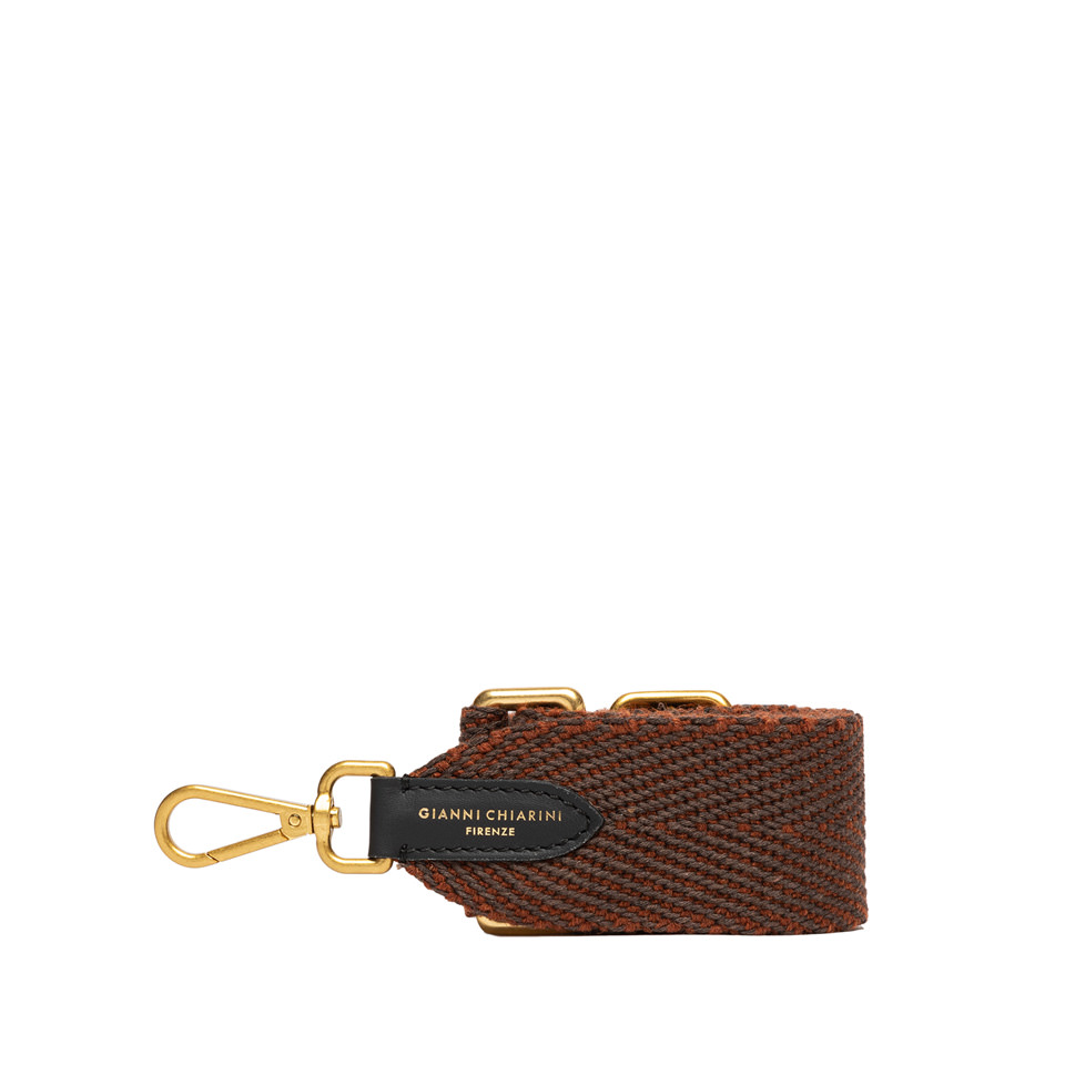 GIANNI CHIARINI: HERRINGBONE PRINT BAG STRAP