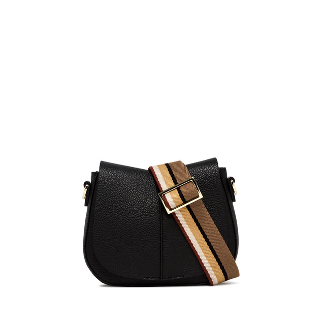 round black cross body bag